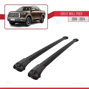 Great Wall Poer P71 2019 ve Sonrası ile uyumlu ACE-1 Ara Atkı Tavan Barı SİYAH - Görsel 3