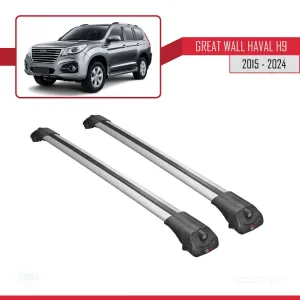 Great Wall Haval H9 2015-2024 ile uyumlu ACE-1 Ara Atkı Tavan Barı GRİ - Görsel 3