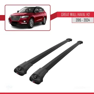 Great Wall Haval H2 CC7150FM 2015-2021 ile uyumlu ACE-1 Ara Atkı Tavan Barı SİYAH - Görsel 3