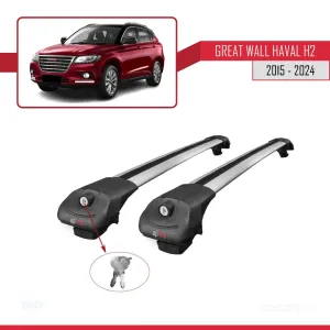 Great Wall Haval H2 CC7150FM 2015-2021 ile uyumlu ACE-1 Ara Atkı Tavan Barı GRİ - Görsel 4