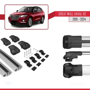 Great Wall Haval H2 CC7150FM 2015-2021 ile uyumlu ACE-1 Ara Atkı Tavan Barı GRİ - Görsel 5