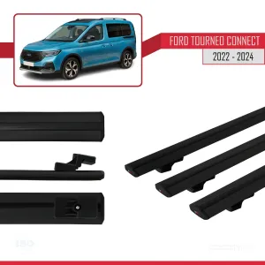 Ford Tourneo Connect V761 2022 Sonrası Basic Model Ara Atkı Tavan Barı Siyah 3 Adet - Görsel 5