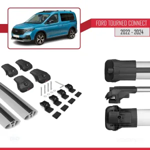 Ford Tourneo Connect V761 2022 Sonrası ACE-1 Ara Atkı Tavan Barı Gri - Görsel 5