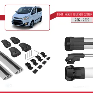 Ford Transit Tourneo - Custom V362/V362 FL 2012-2023 Arası ile uyumlu ACE-1 Ara Atkı Tavan Barı GRİ - Görsel 5