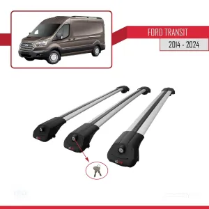 Ford Transit V347/V348/V363 2014 ve Sonrası ile uyumlu ACE-1 Ara Atkı Tavan Barı GRİ 3 ADET BAR - Görsel 4