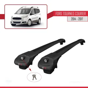 Ford Tourneo Courier B460 2014-2017 Arası ile uyumlu ACE-1 Ara Atkı Tavan Barı SİYAH - Görsel 4