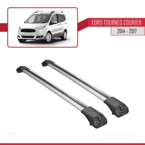 Ford Tourneo Courier B460 2014-2017 Arası ile uyumlu ACE-1 Ara Atkı Tavan Barı GRİ - Görsel 3