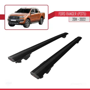 Ford Ranger 2011-2022 Arası ile uyumlu HOOK Model Anahtar Kilitli Ara Atkı Tavan Barı SİYAH thumb 4