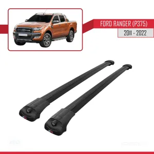 Ford Ranger P375/T6/P375 FL/T7/P375 FL2/T8 2011-2022 Arası ile uyumlu ACE-1 Ara Atkı Tavan Barı SİYAH - Görsel 3