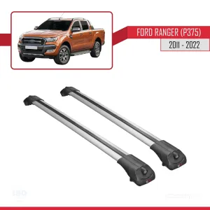 Ford Ranger P375/T6/P375 FL/T7/P375 FL2/T8 2011-2022 Arası ile uyumlu ACE-1 Ara Atkı Tavan Barı GRİ - Görsel 3