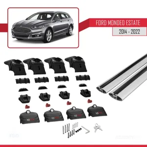 Ford Mondeo (CD391) 2014-2022 Arası ile uyumlu ACE-2 Ara Atkı Tavan Barı GRİ - Görsel 5
