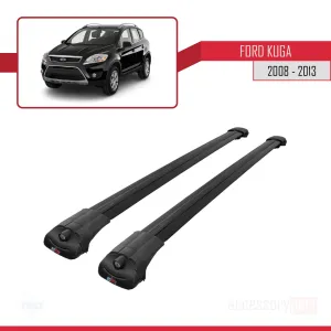 Ford Kuga 2008-2013 Arası ile uyumlu ACE-1 Ara Atkı Tavan Barı SİYAH - Görsel 3