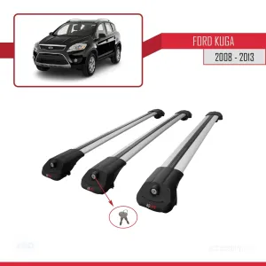 Ford Kuga 2008-2013 Arası ile uyumlu ACE-1 Ara Atkı Tavan Barı GRİ 3 ADET BAR - Görsel 4