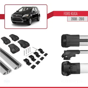 Ford Kuga 2008-2013 Arası ile uyumlu ACE-1 Ara Atkı Tavan Barı GRİ thumb 5