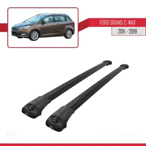 Ford Grand C-Max 2011-2019 Arası ile uyumlu ACE-1 Ara Atkı Tavan Barı SİYAH - Görsel 3