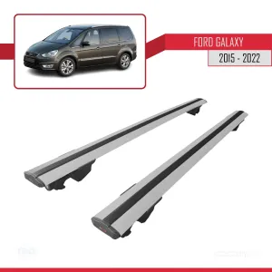 Ford Galaxy 2015-2022 Arası ile uyumlu HOOK Model Anahtar Kilitli Ara Atkı Tavan Barı GRİ thumb 4