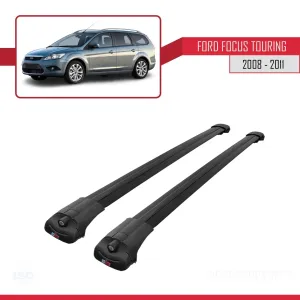 Ford Focus TOURING 2008-2011 Arası ile uyumlu ACE-1 Ara Atkı Tavan Barı SİYAH - Görsel 3