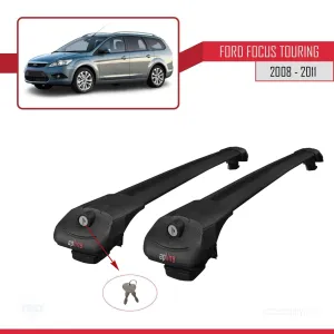 Ford Focus TOURING 2008-2011 Arası ile uyumlu ACE-1 Ara Atkı Tavan Barı SİYAH - Görsel 4