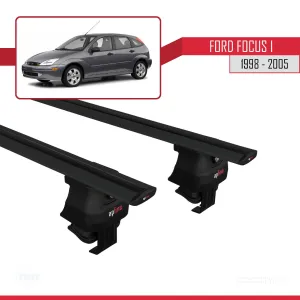 Ford Focus C170 I 1998-2004 Arası ile uyumlu ACE-4 Ara Atkı Tavan Barı SİYAH - Görsel 4