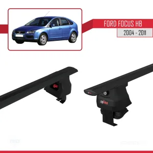 Ford Focus HB 2004-2011 Arası ile uyumlu ACE-4 Ara Atkı Tavan Barı SİYAH thumb 5