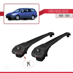 Ford Focus Estate C170 1998-2004 Arası ile uyumlu ACE-1 Ara Atkı Tavan Barı SİYAH thumb 4