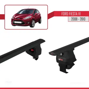 Ford Fiesta VI 2008-2013 Arası ile uyumlu ACE-4 Ara Atkı Tavan Barı SİYAH - Görsel 5