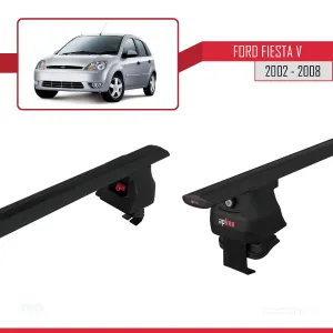 Ford Fiesta V 2002-2008 Arası ile uyumlu ACE-4 Ara Atkı Tavan Barı SİYAH - Görsel 5