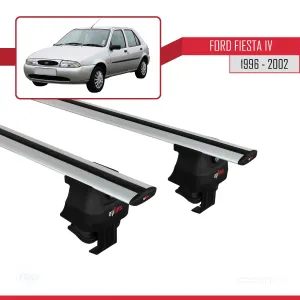 Ford Fiesta IV 1996-2002 Arası ile uyumlu ACE-4 Ara Atkı Tavan Barı GRİ thumb 2