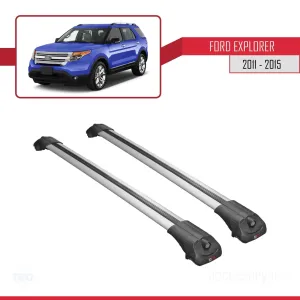 Ford Explorer 2011-2015 Arası ile uyumlu ACE-1 Ara Atkı Tavan Barı GRİ thumb 3