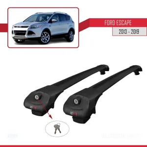 Ford Escape C520 2013-2019 Arası ile uyumlu ACE-1 Ara Atkı Tavan Barı SİYAH - Görsel 4