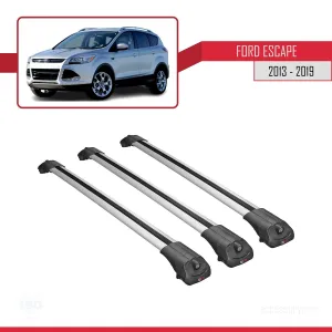 Ford Escape 2013-2019 Arası ile uyumlu ACE-1 Ara Atkı Tavan Barı GRİ 3 ADET BAR thumb 3