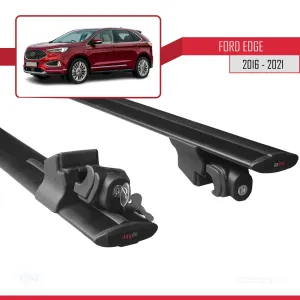 Ford Edge CD539N 2016-2021 Arası ile uyumlu HOOK Model Anahtar Kilitli Ara Atkı Tavan Barı SİYAH - Görsel 5