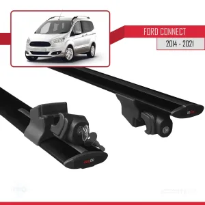 Ford Connect V408 2014-2021 Arası ile uyumlu HOOK Model Anahtar Kilitli Ara Atkı Tavan Barı SİYAH - Görsel 5