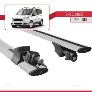Ford Connect V408 2014-2021 Arası ile uyumlu HOOK Model Anahtar Kilitli Ara Atkı Tavan Barı GRİ - Görsel 5