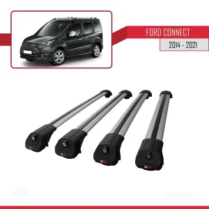 Ford Connect 2014-2021 Arası ile uyumlu ACE-1 Ara Atkı Tavan Barı GRİ 4 ADET BAR thumb 4