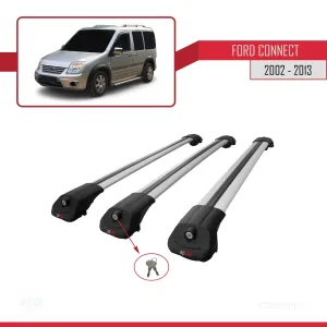 Ford Connect V227 2002-2013 Arası ile uyumlu ACE-1 Ara Atkı Tavan Barı GRİ 3 ADET BAR - Görsel 4