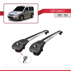 Ford Connect 2002-2013 Arası ile uyumlu ACE-1 Ara Atkı Tavan Barı GRİ thumb 4