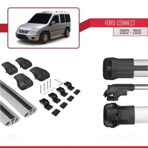 Ford Connect 2002-2013 Arası ile uyumlu ACE-1 Ara Atkı Tavan Barı GRİ thumb 5