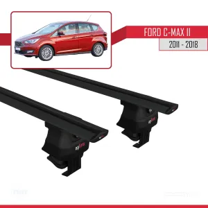 Ford C-Max II 2011-2018 Arası ile uyumlu ACE-4 Ara Atkı Tavan Barı SİYAH thumb 4