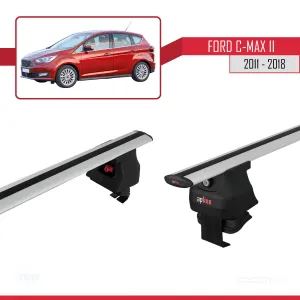 Ford C-Max II 2011-2018 Arası ile uyumlu ACE-4 Ara Atkı Tavan Barı GRİ - Görsel 3