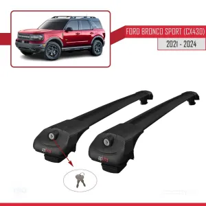 Ford Bronco Sport (CX430) 2021 ve Sonrası ile uyumlu ACE-1 Ara Atkı Tavan Barı SİYAH thumb 4