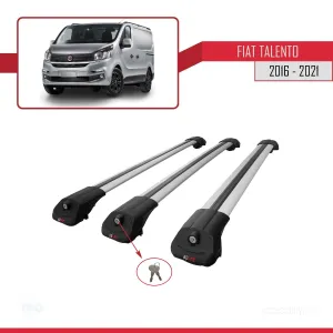 Fiat Talento X82 2016-2021 Arası ile uyumlu ACE-1 Ara Atkı Tavan Barı GRİ 3 ADET BAR - Görsel 4