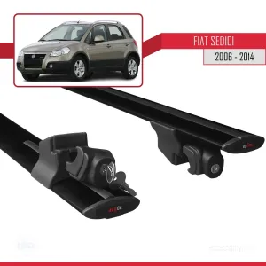 Fiat Sedici 2006-2014 Arası ile uyumlu HOOK Model Anahtar Kilitli Ara Atkı Tavan Barı SİYAH thumb 5