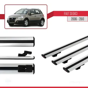 Fiat Sedici 2006-2013 Arası ile uyumlu Basic Model Ara Atkı Tavan Barı GRİ 3 ADET - Görsel 3