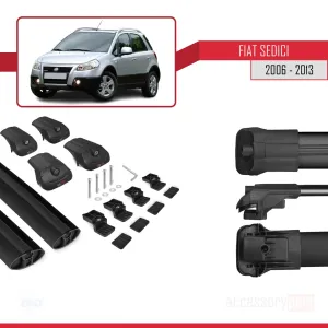 Fiat Sedici 2006-2013 Arası ile uyumlu ACE-1 Ara Atkı Tavan Barı SİYAH - Görsel 5