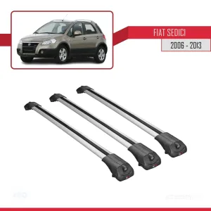 Fiat Sedici 2006-2013 Arası ile uyumlu ACE-1 Ara Atkı Tavan Barı GRİ 3 ADET BAR thumb 3