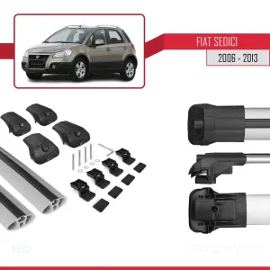 Fiat Sedici 2006-2013 Arası ile uyumlu ACE-1 Ara Atkı Tavan Barı GRİ thumb 5