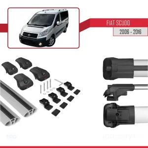 Fiat Scudo 2006-2016 Arası ile uyumlu ACE-1 Ara Atkı Tavan Barı GRİ - Görsel 5