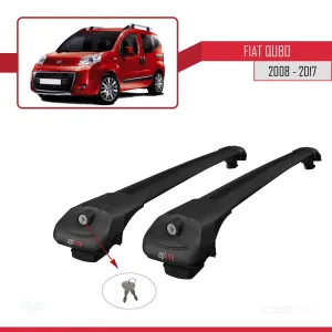 Fiat Qubo 2008-2017 Arası ile uyumlu ACE-1 Ara Atkı Tavan Barı SİYAH thumb 4