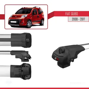 Fiat Qubo Type 225 2008-2017 Arası ile uyumlu ACE-1 Ara Atkı Tavan Barı GRİ 4 ADET BAR - Görsel 5